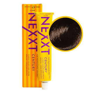 4.77 шатен насыщенный коричневый (chocolate blown intensive) краска-уход для волос 100 ml Nexxt