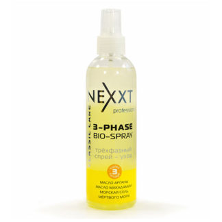Трёхфазный спрей-уход: питание, защита, дыхание волос (3-phase bio spray) 250ml Nexxt
